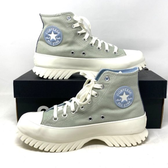 Converse Chuck Taylor Lugged 2.0 Shoes Platform Women Summit Sage Canvas A03809C - Picture 4 of 10